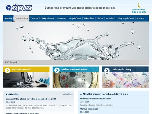 špvs - šumperská provozní vodohospodářská společnost, a.s.
