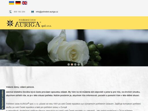 www.pohrebni-auriga.cz