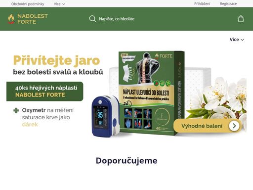 nabolest forte – úleva od bolesti až na 24 hodin. trápí vás bolest zad, kloubů nebo svalů? hřejivé náplasti nabolest forte poskytují rychlou a dlouhotrvající úlevudíky inovativní far infrared technologii a síle přírodních extraktů.
? okamžité prohřátí a uvolnění? účinek až 24 hodin? podpora regenerace svalů a kloubů?…