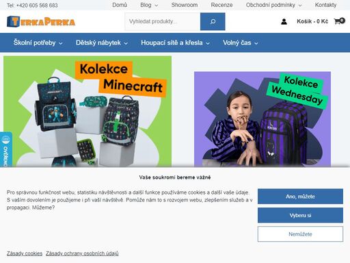 terkaperka.cz je eshop s potřebami a vybavením pro děti, školáky i studenty. máme v nabídce oblíbeně značky baagl, step by step, coocazoo, mayer nebo jitro.