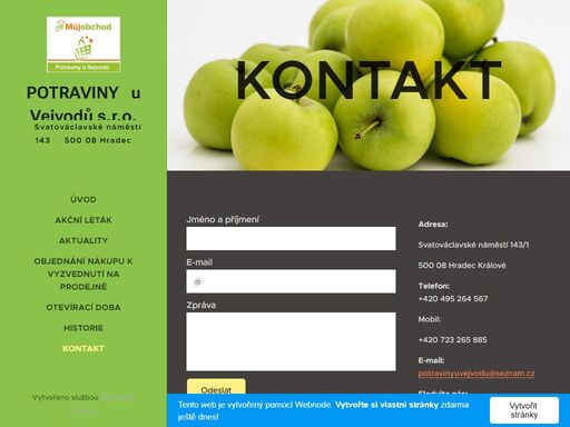 e-mail:potravinyuvejvodu@seznam.cz