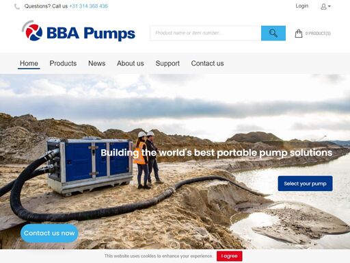 bba pumps has been a leading manufacturer of mobile pumps and piping systems for over 70 years. we supply and support our products all over the world. bba pumps and accessories  are developed for use in a variety of applications: construction, wellpointing, flood control, sewer bypassing, mine dewatering and maritime industry.