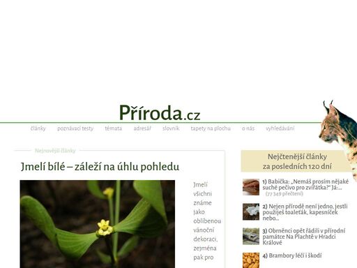 příroda.cz - příroda, ekologie, životní prostředí