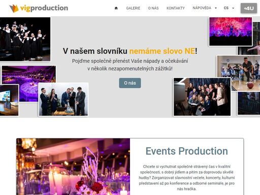 společnost vig production s.r.o. je česká agentura, která vám poskytne komplexní služby nejen v oblasti kulturních, společenských akcí, ale také mediálních a pr služeb.