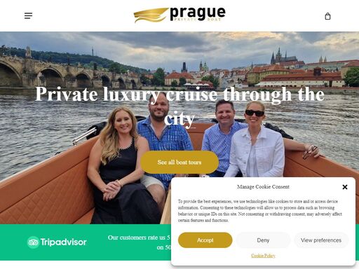 our brand new corsiva 650 tender boat offers a truly luxurious experience. sail through prague in style on our private river cruise!our captain works