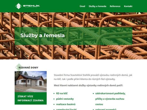jsme lokální stavební firma z českých budějovice nabízející realizaci rodinných domů, bytových domů, zemních prací, strojního omítání a akustických úprav.