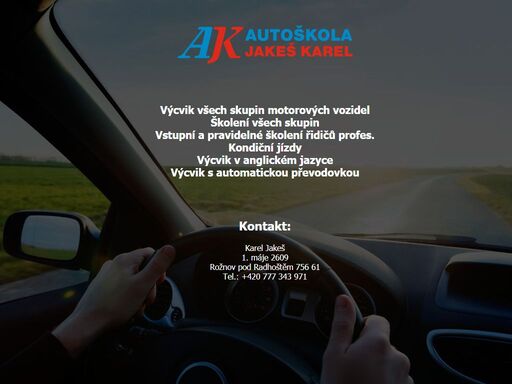 www.autoskolajakes.cz
