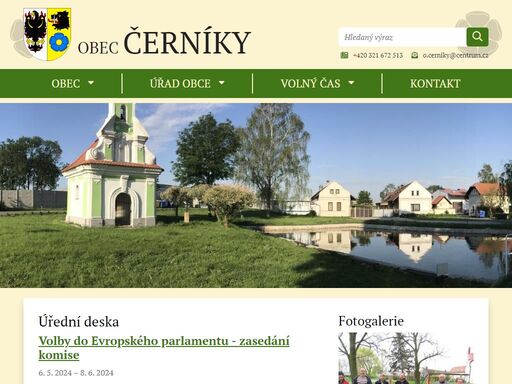 oficiální stránky obce černíky