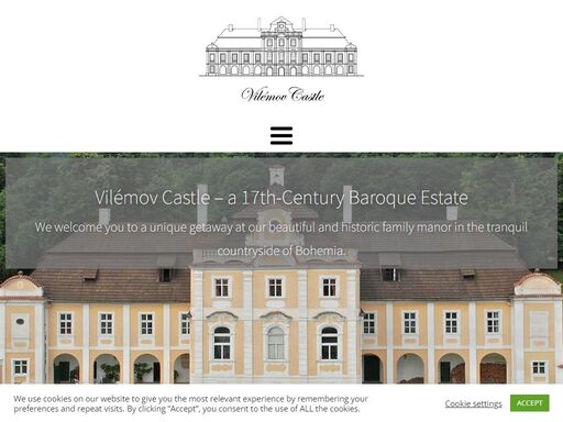 we welcome you to vilémov castle, a private residence in on the countryside of czech republic. book your stay and have the ultimate authentic castle experience!
