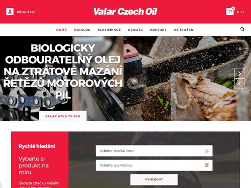 český výrobce značkových mazacích olejů a plastických maziv valar.