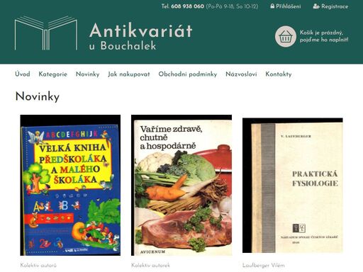antikvariát u bouchalek olomouc - prodej a výkup knih