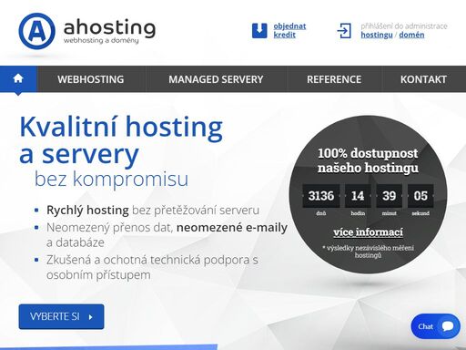 hledáte hosting, webhosting nebo managed server pro váš web? nebo potřebujete zaregistrovat doménu? pro nás žádný problém - ahosting.cz 
