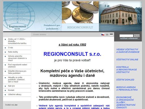 regionconsult - ekonomické, finanční, účetní, daňové a prání poradenství
