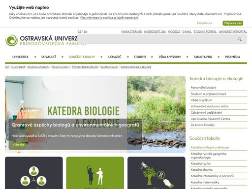 katedra biologie a ekologie přf ou - oficiální internetové stránky ostravské univerzity.