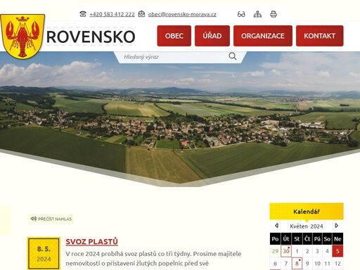 oficiální stránky obce rovensko