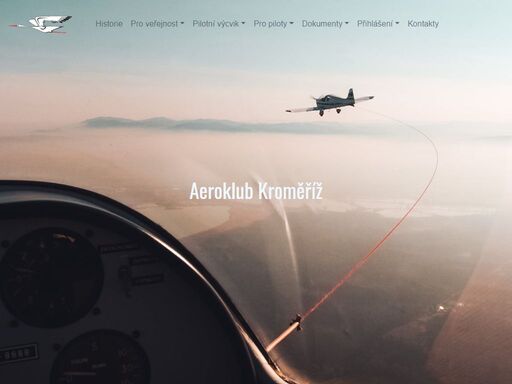 stránky aeroklubu provádějicího výcvik a zážitkové lety z letiště v kroměříži.