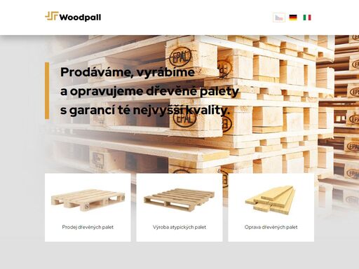 prodáváme, vyrábíme a opravujeme dřevěné palety s garancí té nejvyšší kvality.