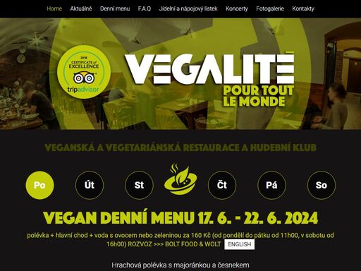 veganská restaurace a hudební klub v centru brna