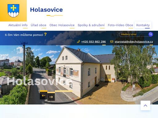 oficiální stránky obce holasovice