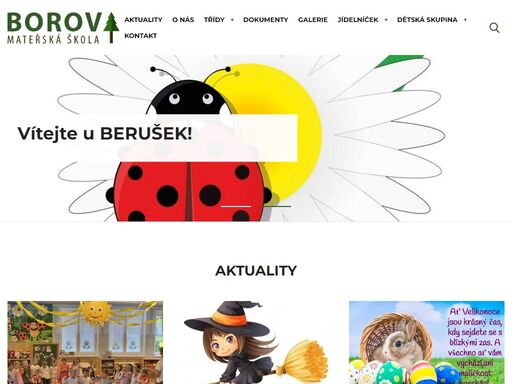 mateřská školka situovaná v malebném prostředí chko žďárské vrchy v obci borová u poličky s nadstandardním přístupem k dětem