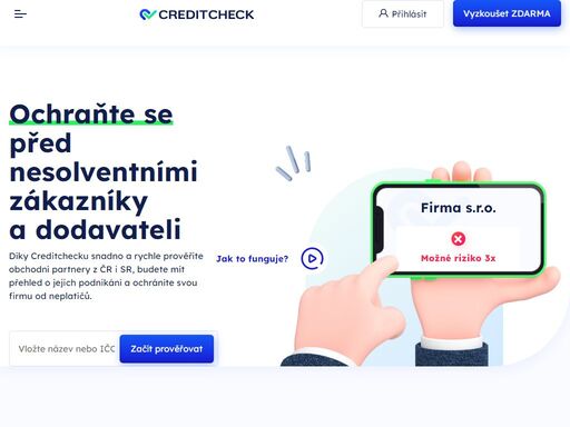 creditcheck vám pomůže snadno a rychle prověřit kredibilitu obchodních partnerů v čr i sr. online z jakéhokoliv prohlížeče. z vašeho erp nebo crm systému. a nebo využijte chytré reporty.