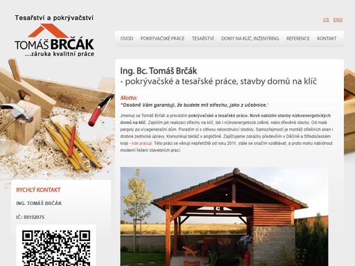 tomáš brčák - pokrývačské a tesařské práce praha | děčín