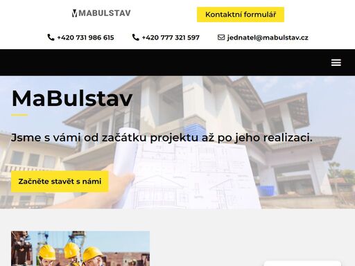 jsme česká stavební společnost mabulstav s.r.o., zabývající se stavební činnosti, kuchyňskými linkami, řezáním pomocí acetylenu, demontáží ...