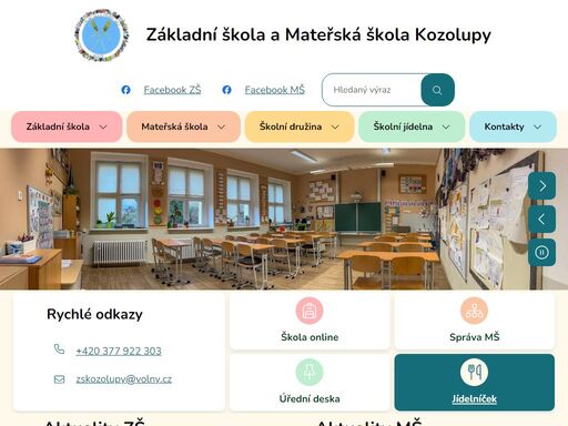 základní škola a mateřská škola kozolupy