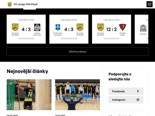 oficiální stránky futsalového klubu