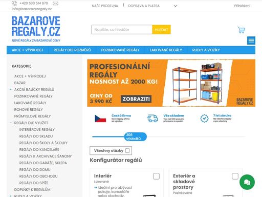 u nás seženete profesionální regály ? za lidové ceny již od 799 kč. regály do kanceláří, skladů i domácností se sedmiletou zárukou.