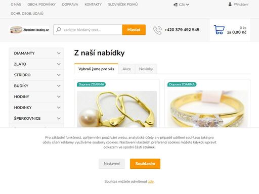 zlatnictví hodiny diamanty, prsteny, bílé zlato, zlaté levné prsteny, chlapecké hodinky, dětské hodiny, zlaté náušnice, zásnubní prsteny, hodinky, hodiny, zn. grovana, jvd, foibos, soliter, swiss alpine military