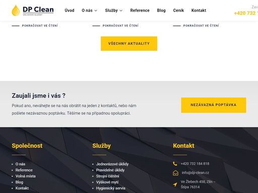 úklidové služby ve zlíně a okolí. provádíme úklid společných prostor bytových domů, firem, kanceláří a čištění sedaček, koberců.