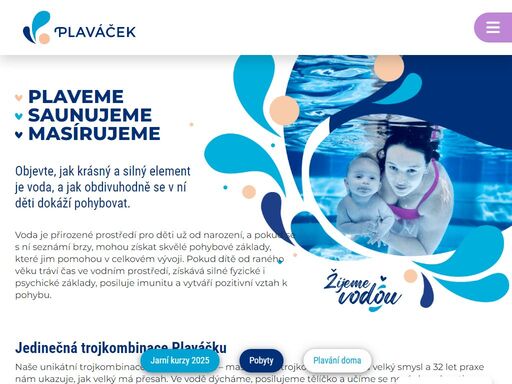 plavání dětí i dospělých. žijeme vodou.
