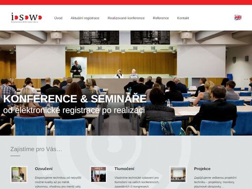 pořádáme mezinárodní konference a semináře, full servis v oblasti pořádání akcí - catering, vybavení, ozvučení, tlumočnický servis.