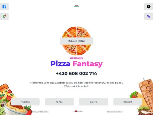 připravíme vám pizzu, kebab, saláty dle naší tradiční receptury. italská pizza v záskmukách a okolí.