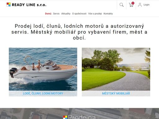 prodej lodí, člunů, lodních motorů a autorizovaný servis. městský mobiliář pro vybavení firem, měst a obcí.