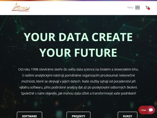 společnost acrea působící na českém a slovenském trhu nabízí analytické a data science služby, software i kurzy.