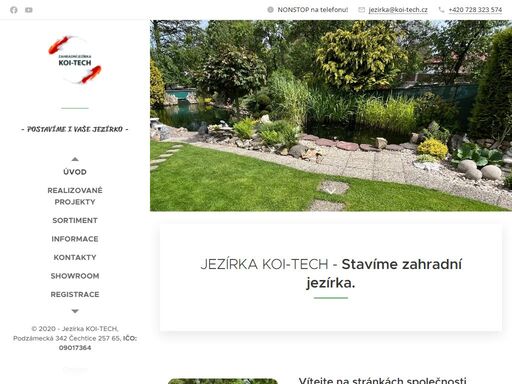 úvodní stránka webu.