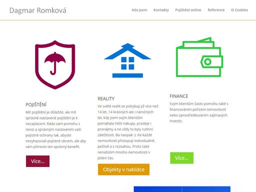 realitní zprostředkování a pojištění s osobním přístupem.