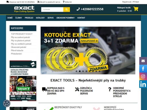 nejefektivnější řezání trubek rychle, snadno, jednoduše a bezpečně odříznete trubky všech materiálů jako nerezové, ocelové či plastové trubky. patentovaná technologie exact nabízí řezání a úkosování trubek jakýchkoli rozsahů. řezání je rychlé, jednoduché a bezpečné – požádejte nás o předvedení.