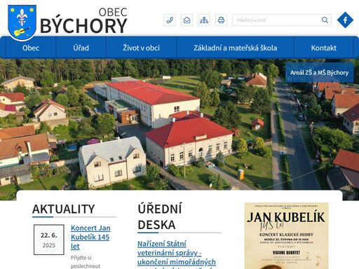 oficiální stránky obce býchory