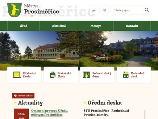 městys prosiměřice