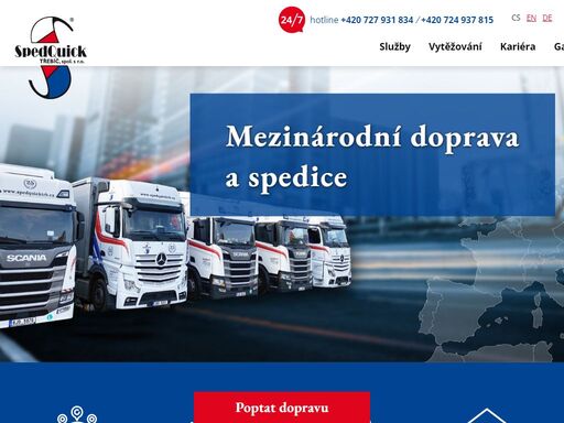 mezinárodní doprava a spedice spedquick třebíč, spol. s r.o.