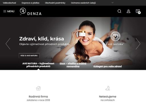 chceme vytvářet svět, kde ochrana přírody je samozřejmostí. prodáváme produkty ave natura, protože obsahují pouze 100% přírodní látky, jsou bez parabenů a silikonů, nejsou testovány na zvířatech.