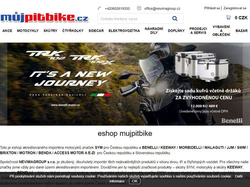 mujpitbike- eshop,showroom,prodejna ,značkový servis a půjčovna testovacích motocyklů