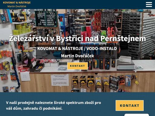 jsme specializovaná prodejna, která nabízí vše potřebné pro profesionály i kutily, zejména takové produkty, jako je spojovací materiál, elektronářadí, ruční nářadí, nástroje pro vrtání, řeziva, brusiva, tesařské kování a vruty. nabízíme také čerpací techniku a instalatérský materiál.