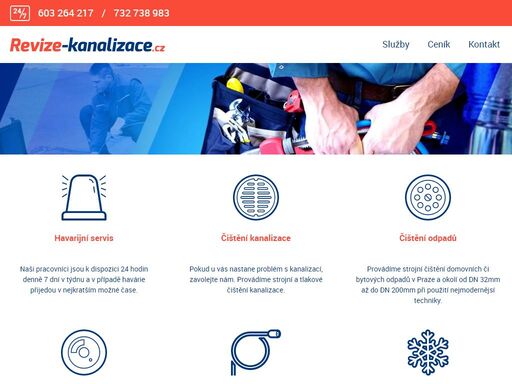 revize kanalizace.cz nabízí čištění kanalizace a čištění odpadů levně a rychle - praha a okolí. nonstop servis tel.603 264 217. po praze a okolí přijedeme do 60-ti minut.