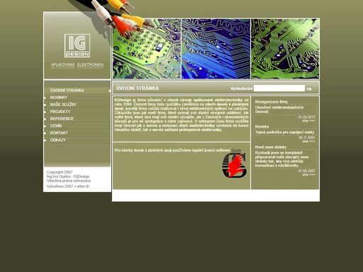 igdesign - mikrotechnika na zakázku, vývoj elektroniky