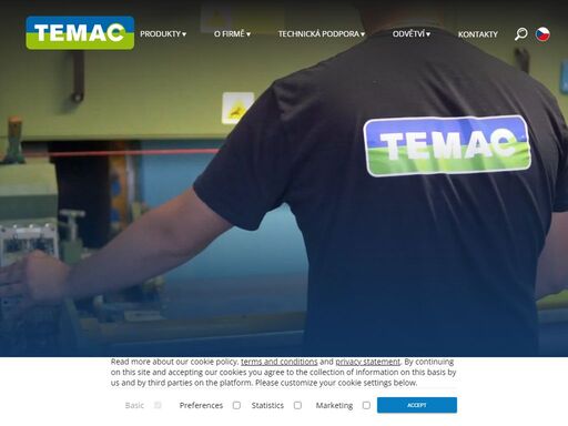 temac, a.s. je přední středoevropský výrobce a distributor průmyslového těsnění, používaného ve všech průmyslových odvětvích ,zejména pak v petrochemii, plynárenství, energetice a chemickém průmyslu.