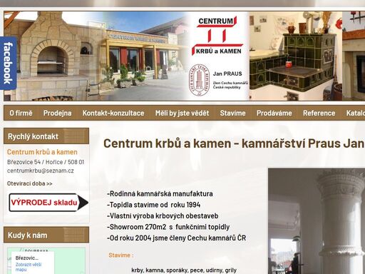 centrum krbů a kamen - kamnářství praus jan